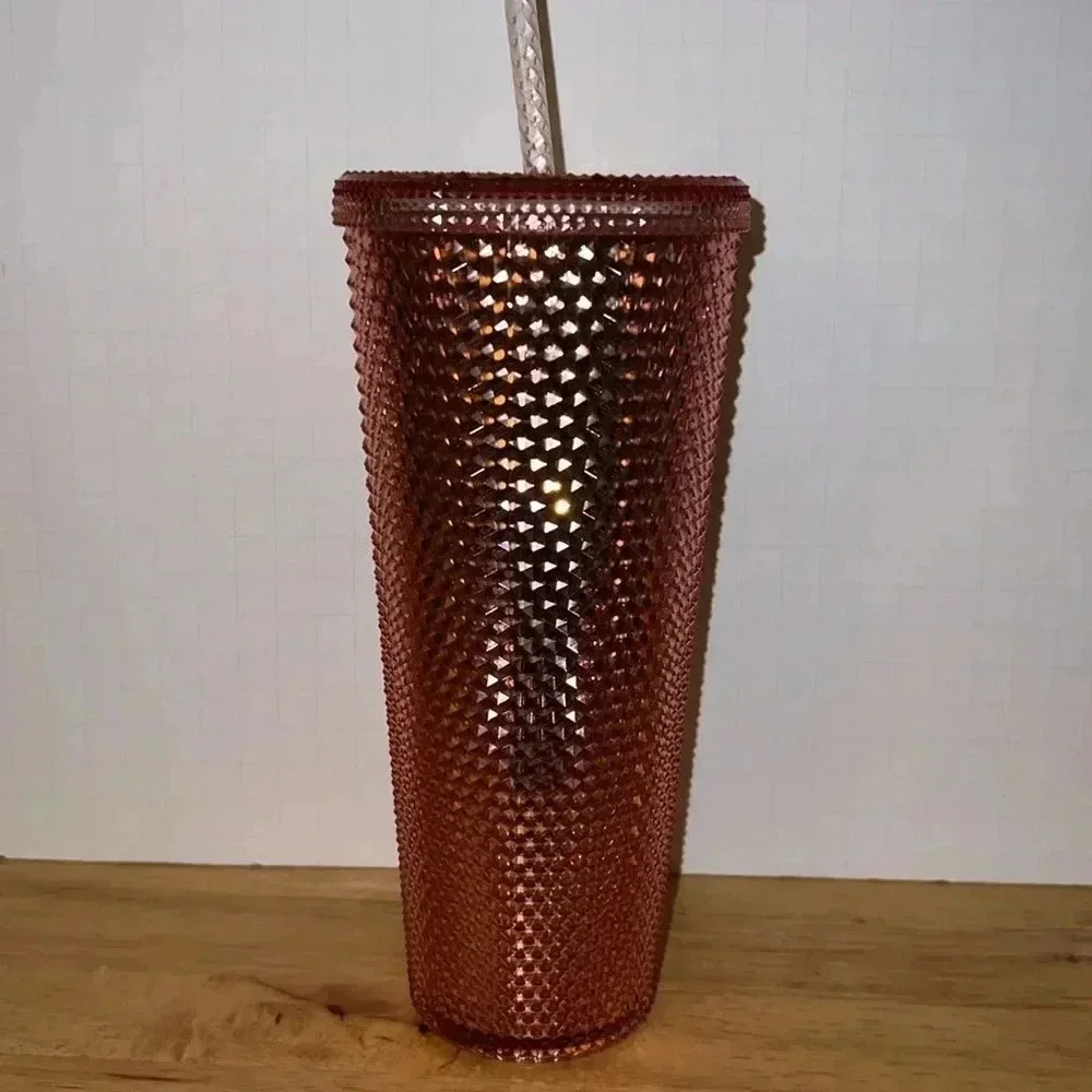 Starbucks Limited Edition Rose Gold‎ Studded Tumbler Venti 24oz Cup HTF