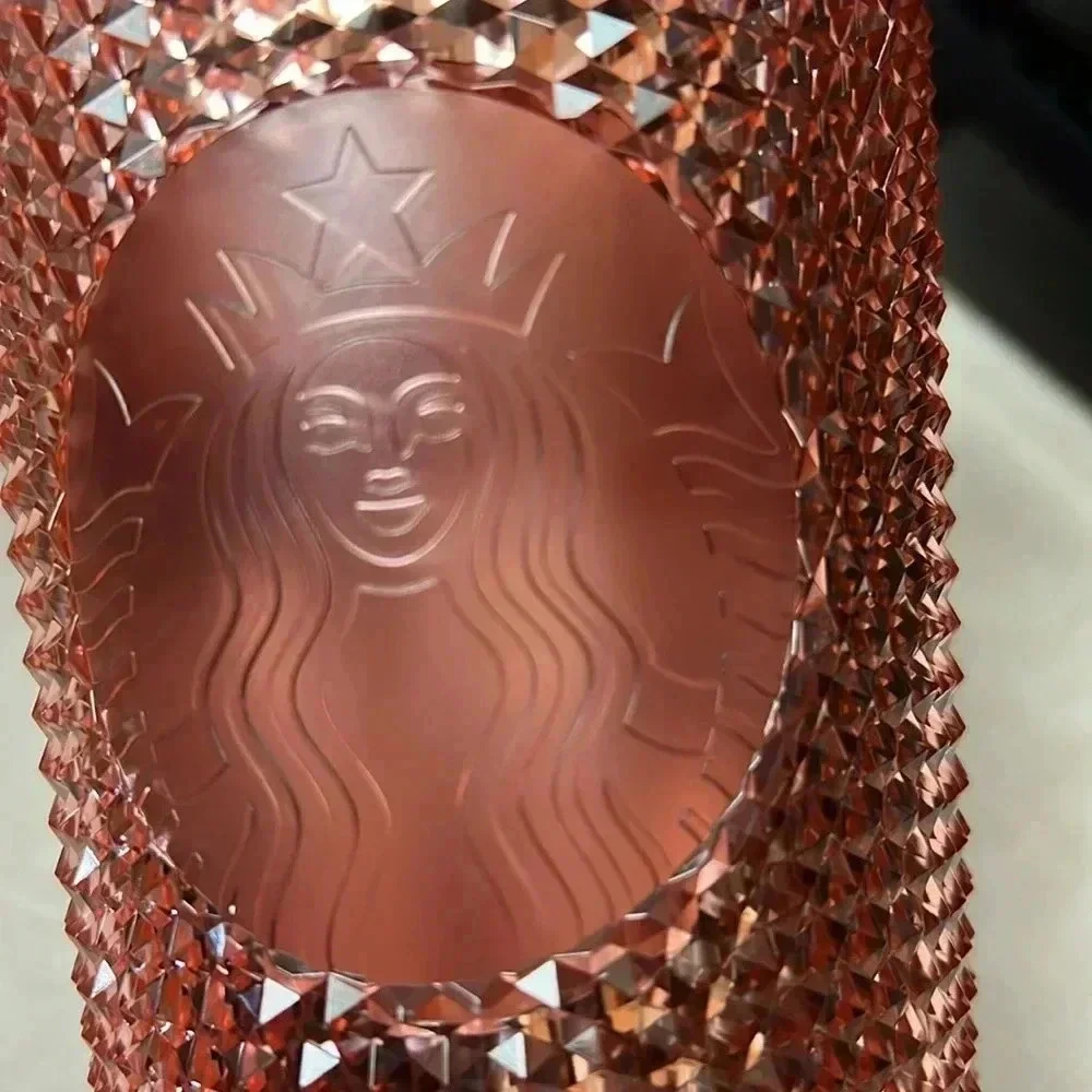 Starbucks Limited Edition Rose Gold‎ Studded Tumbler Venti 24oz Cup HTF