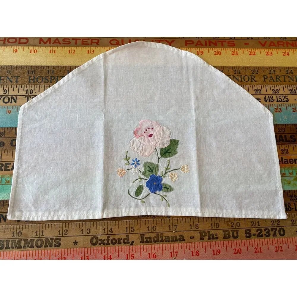 Cannon with handmade flower, crochet vintage hand