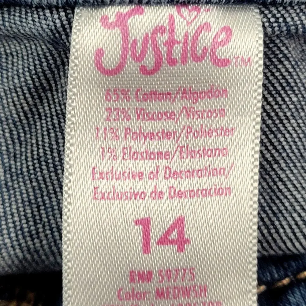 Justice girls denim