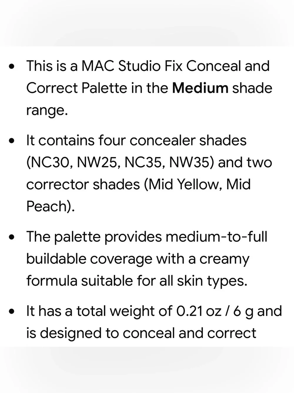 ❤️HP❤️MAC Cosmetics Mid Yellow Mid Peach Concealer Palette — Warm Peach Tones