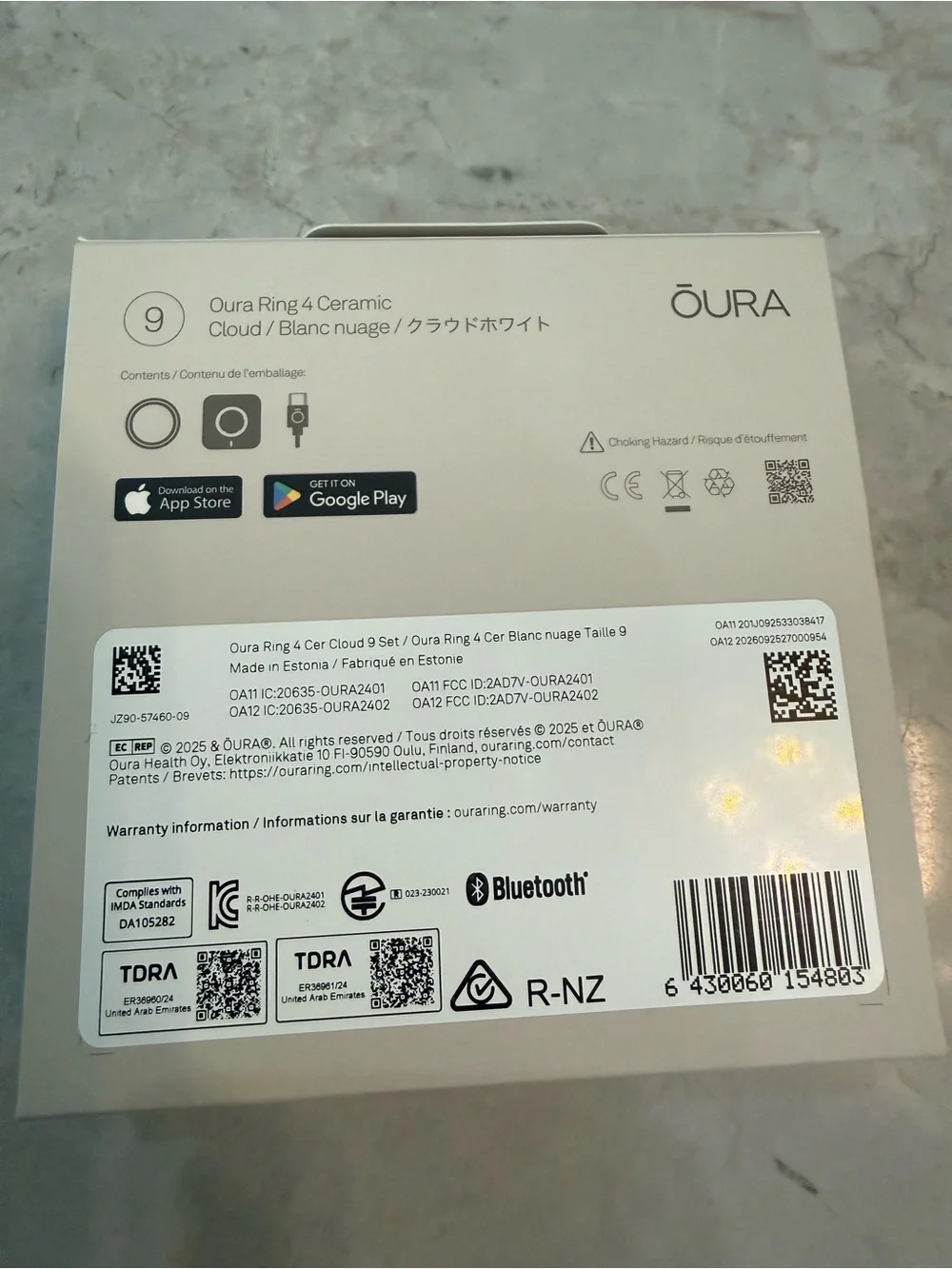 Oura ring charger