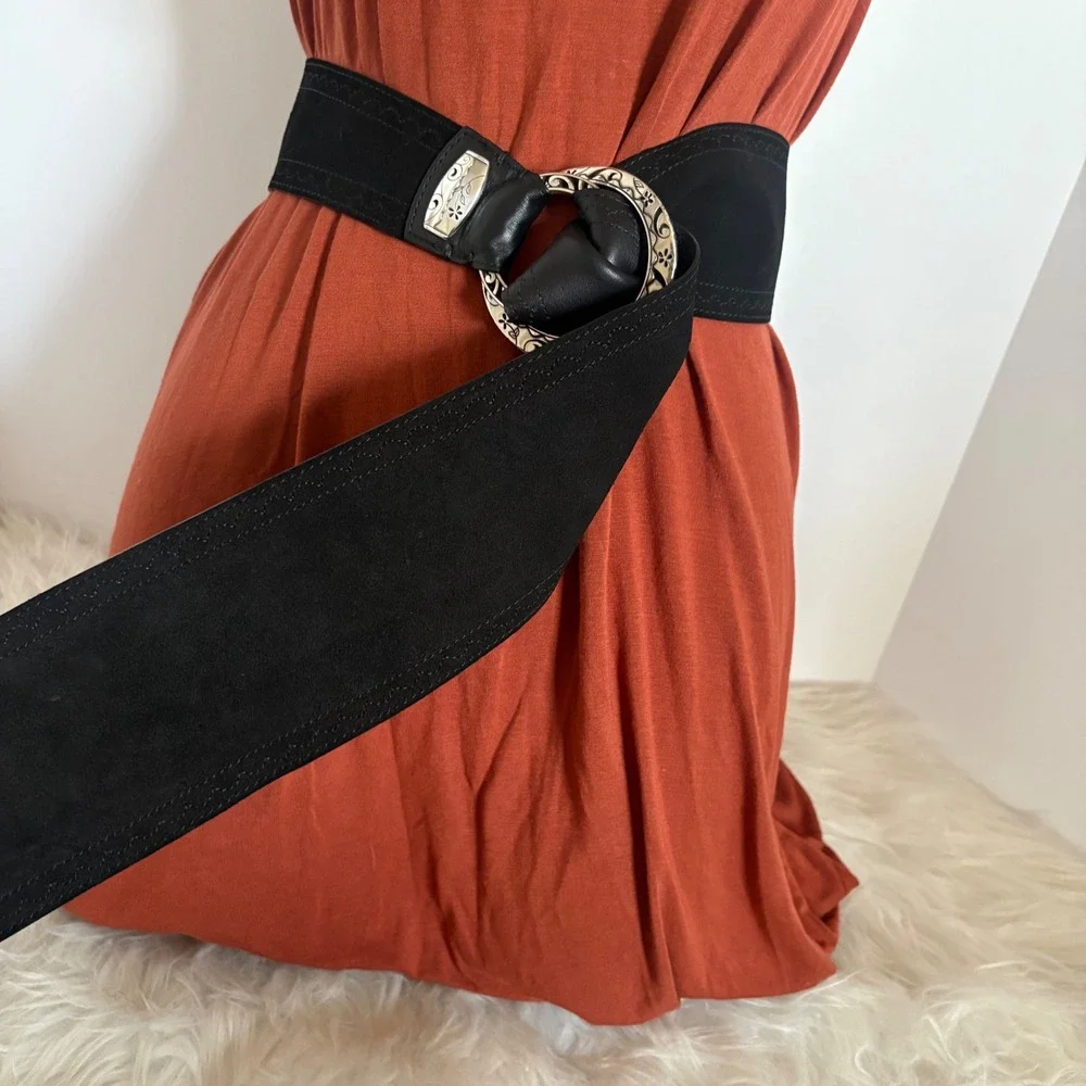 Brighton black leather