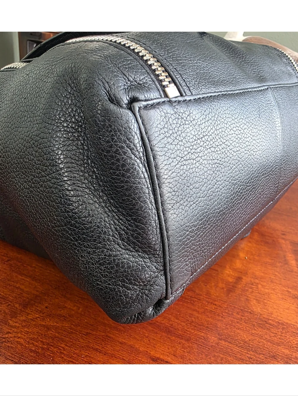 Michael Kors Black Pebbled Leather Tote Shoulder Bag Work Laptop Carryall