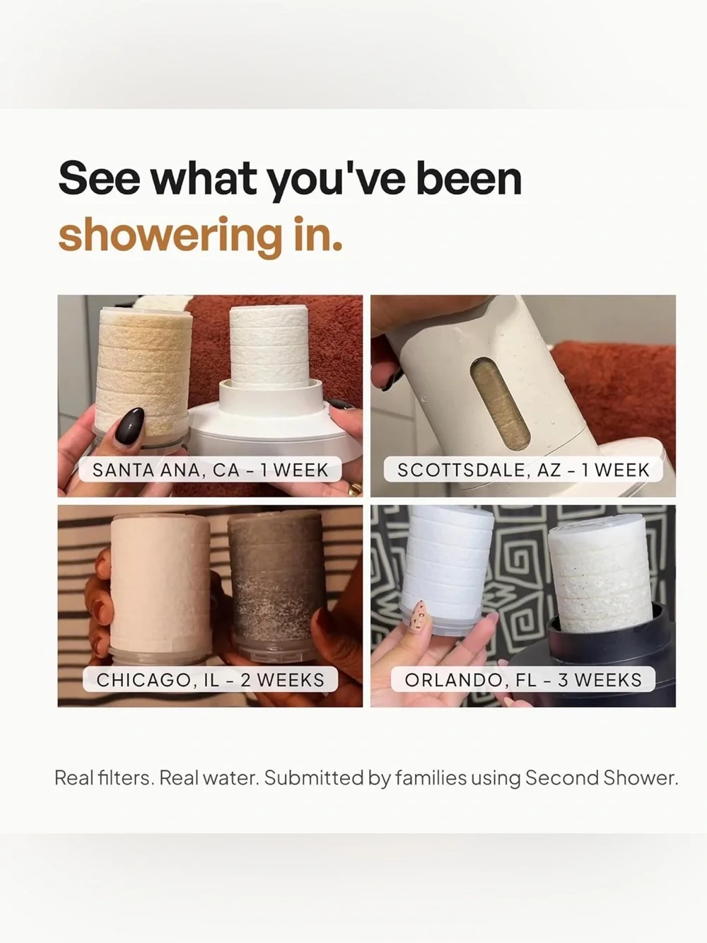 SecondShower filtered shower