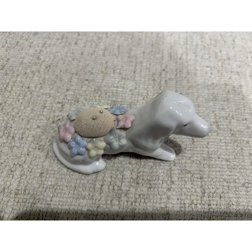 Ardalt Bone‎ China Dog Pin Cushion Vintage