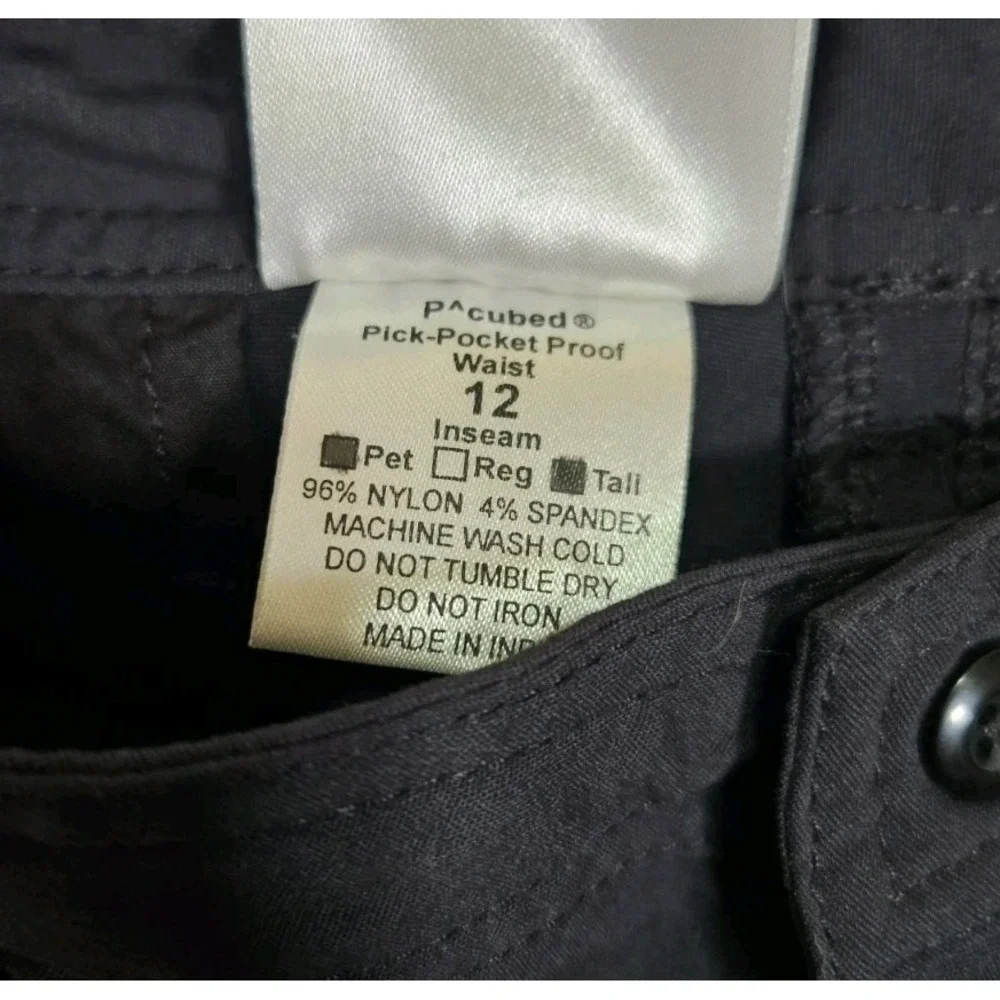 Clothing‎ Arts 34x33 Black P^Cubed Pick Pocket Proof Travel Mens Pants