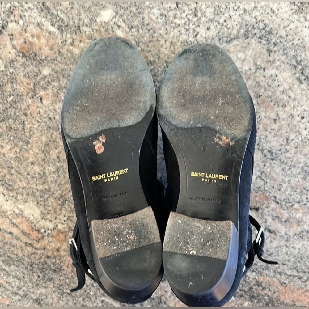 Yves Saint Laurent designer suede