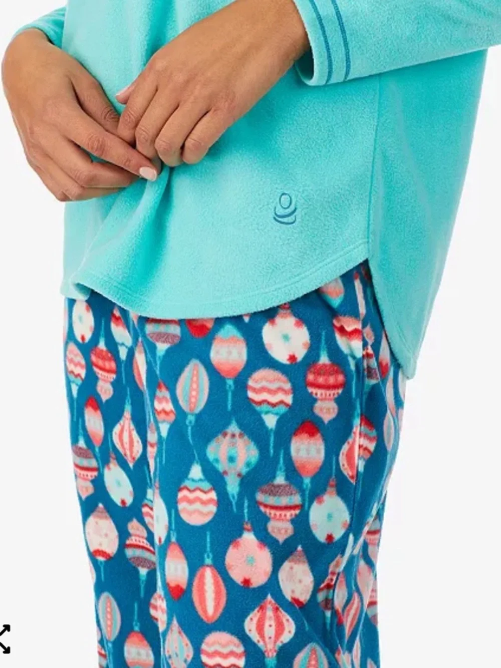 Cuddl Duds turquoise long