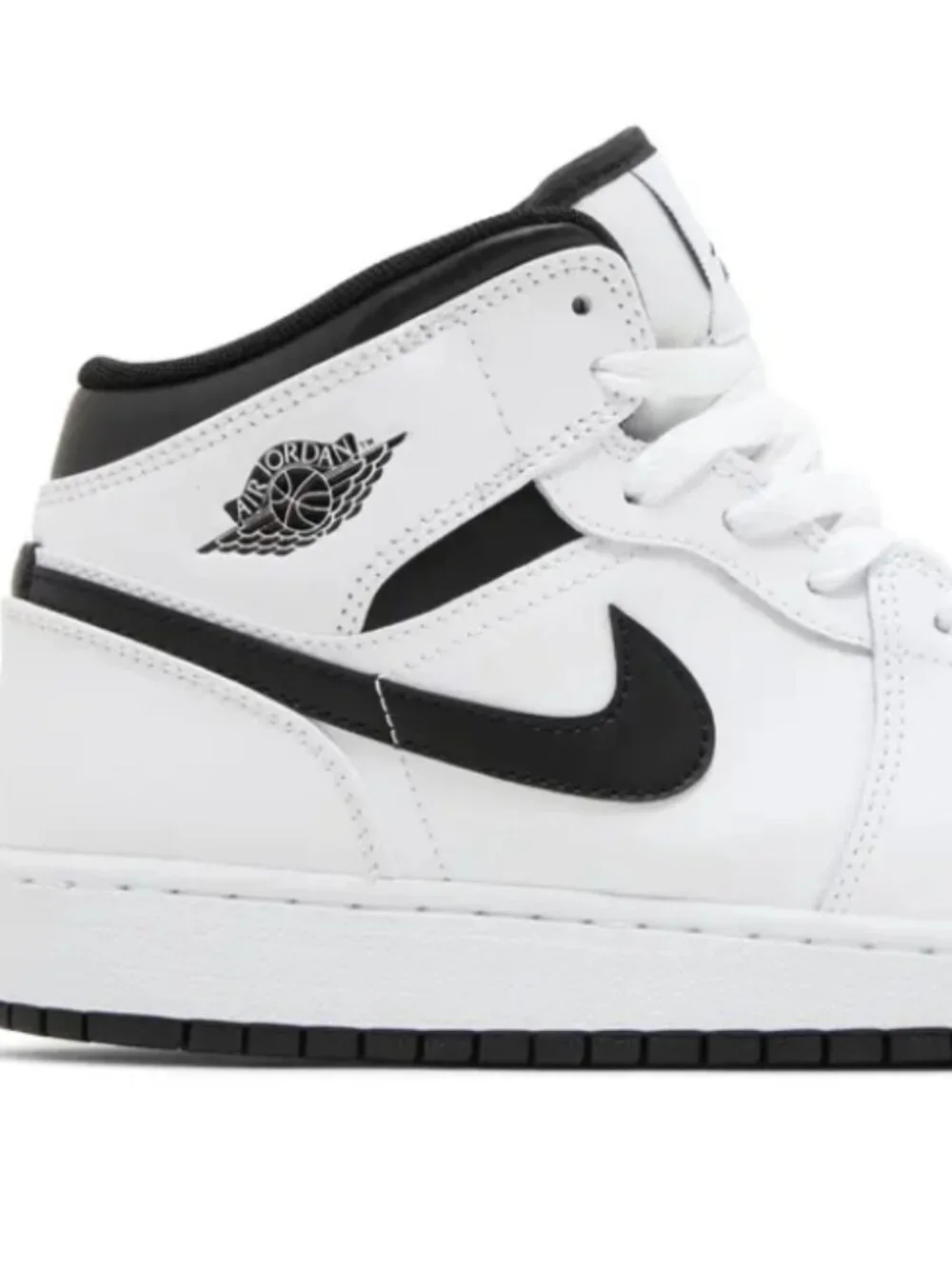 Nike‎ Air Jordan 1 Mid GS 'White Black' DQ8423-132 Size US 6.5Y