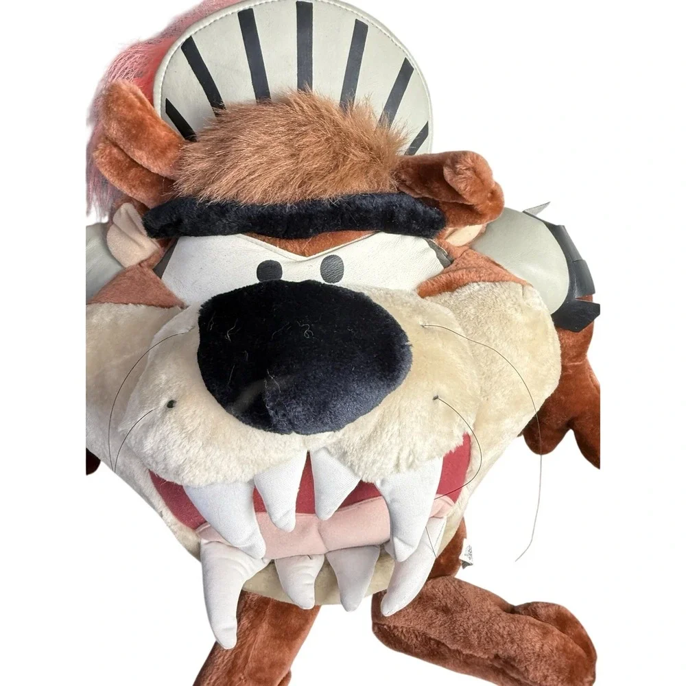 Vintage 90s Looney Tunes Taz Tazmanian Devil Roman Centurion‎ Big Plush Toy 1997