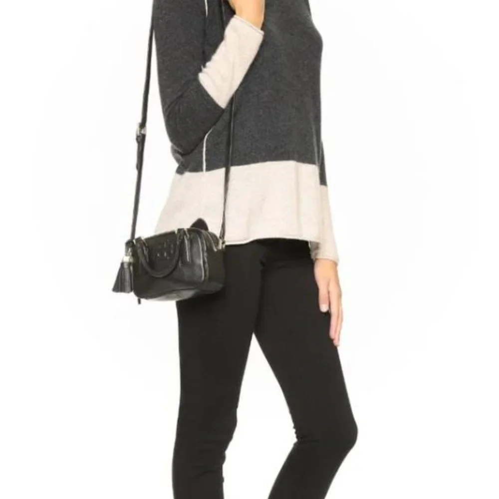 NEW! Tory Burch 74066 Black Thea Mini‎ Gold Hardware Women's Satchel