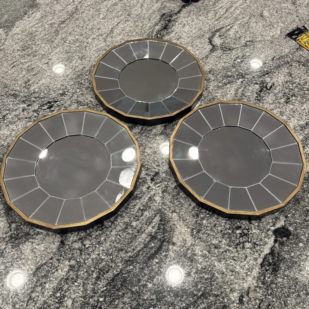 Set Of 3 Pottery Barn Mirror Multi Pane 14