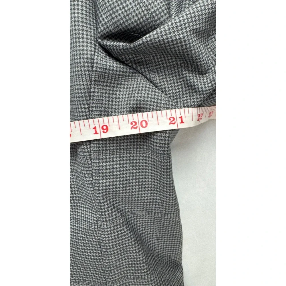 Stafford CoolMax EcoMade Suit Jacket 42R Gray Houndstooth Wool Blend Classic Fit