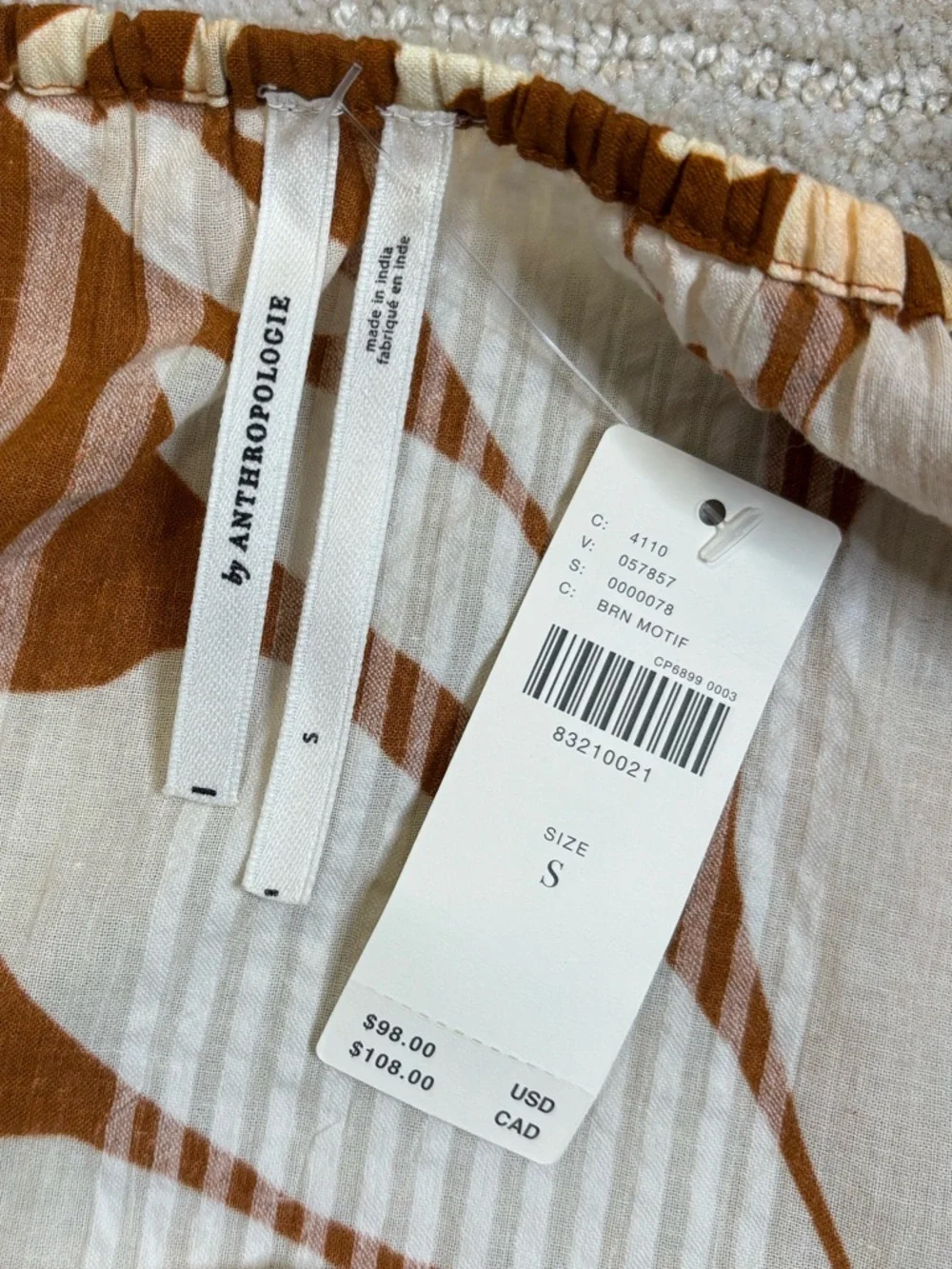 Anthropologie fabric 100%