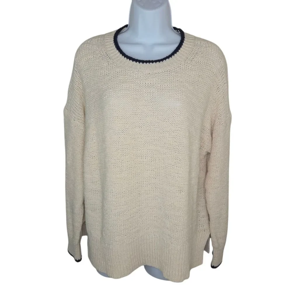 J. Crew Chunky Knit Crewneck Sweater Size Large