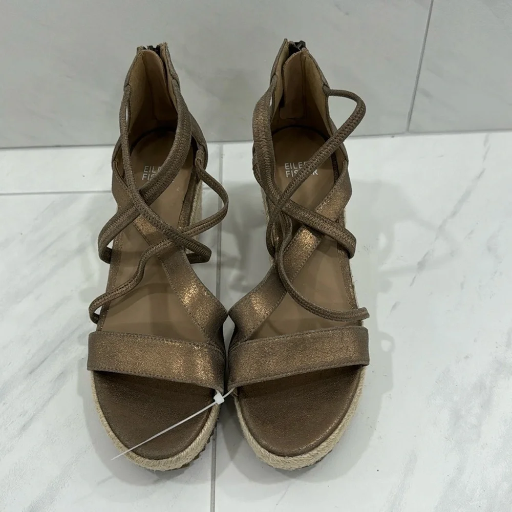 Eileen Fisher espadrille wedge