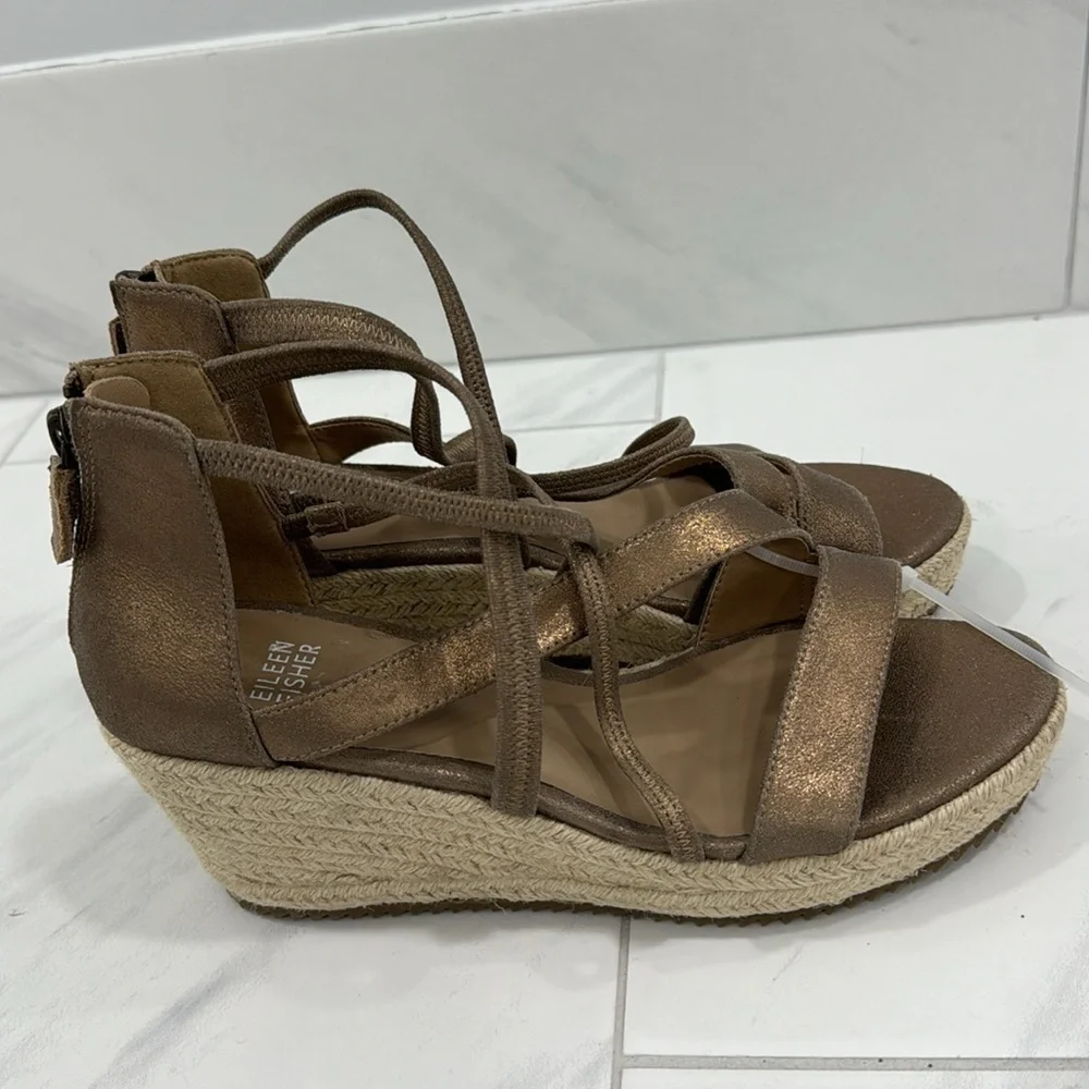 Eileen Fisher espadrille wedge