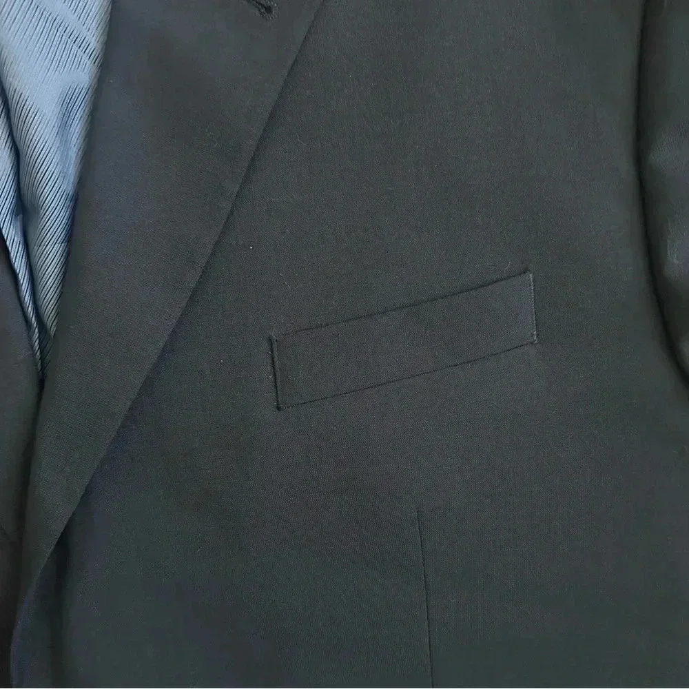 GS Perfect Fit Blazer Jacket Sport Suit Coat Men's Size 54 PR Navy Wool Blend