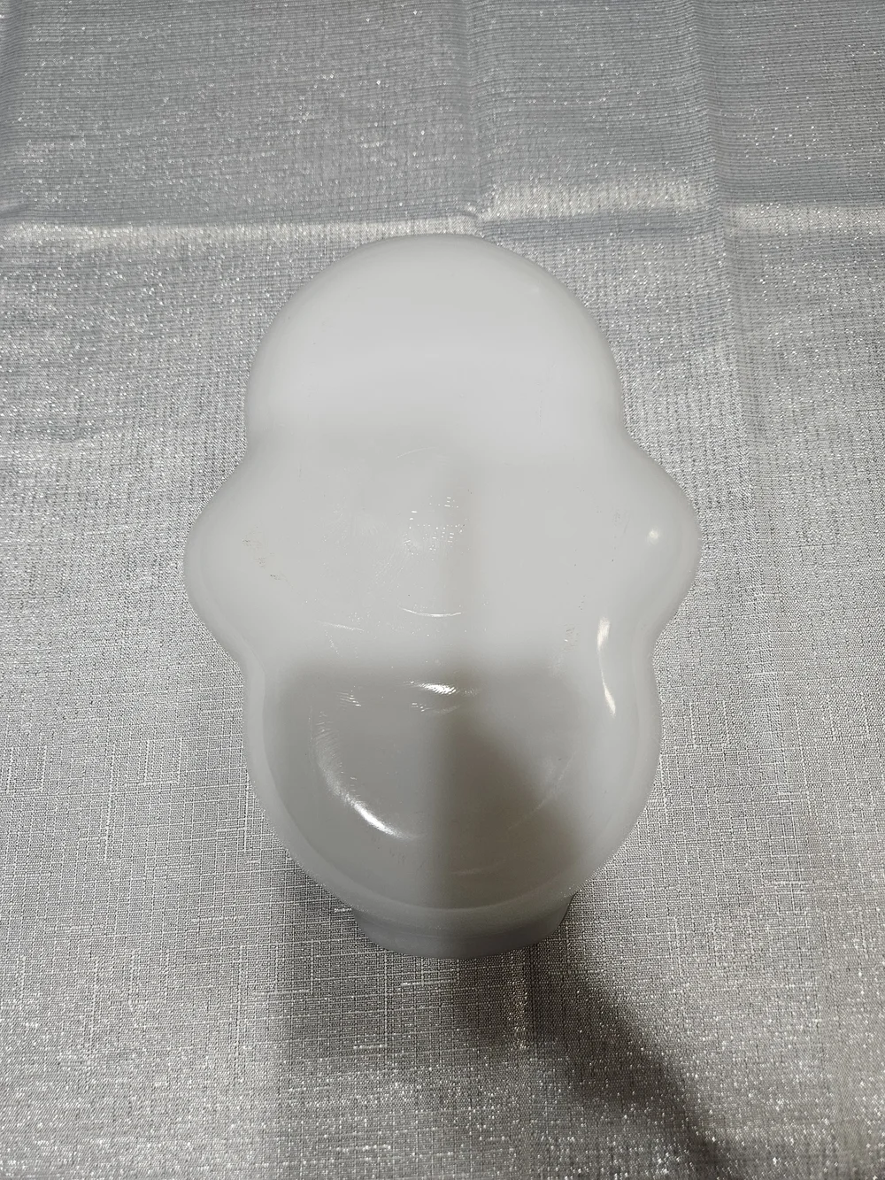 Fire King Milk Glass Divided Serving Dish with Gold Trim