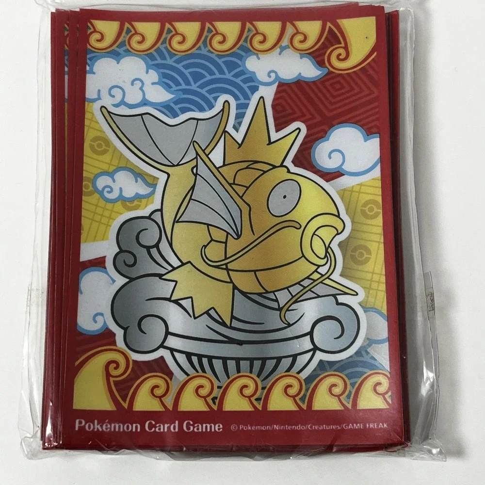Pokemon Center Nagoya Shiny Magikarp Gold‎ Deck Sleeves 64ct Japan Exclusive