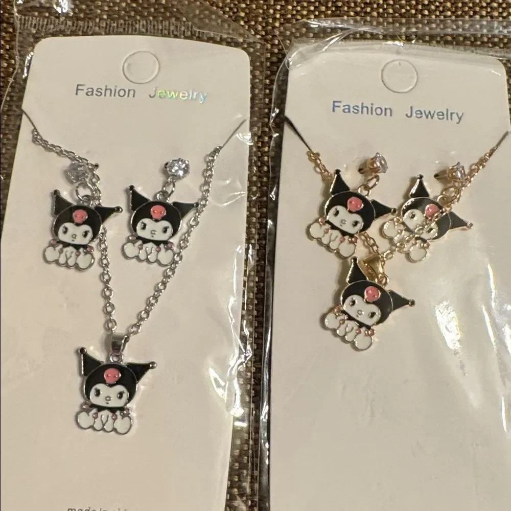 3245- Matt Fun Item Earrings and Necklace Set Price for 1 Set