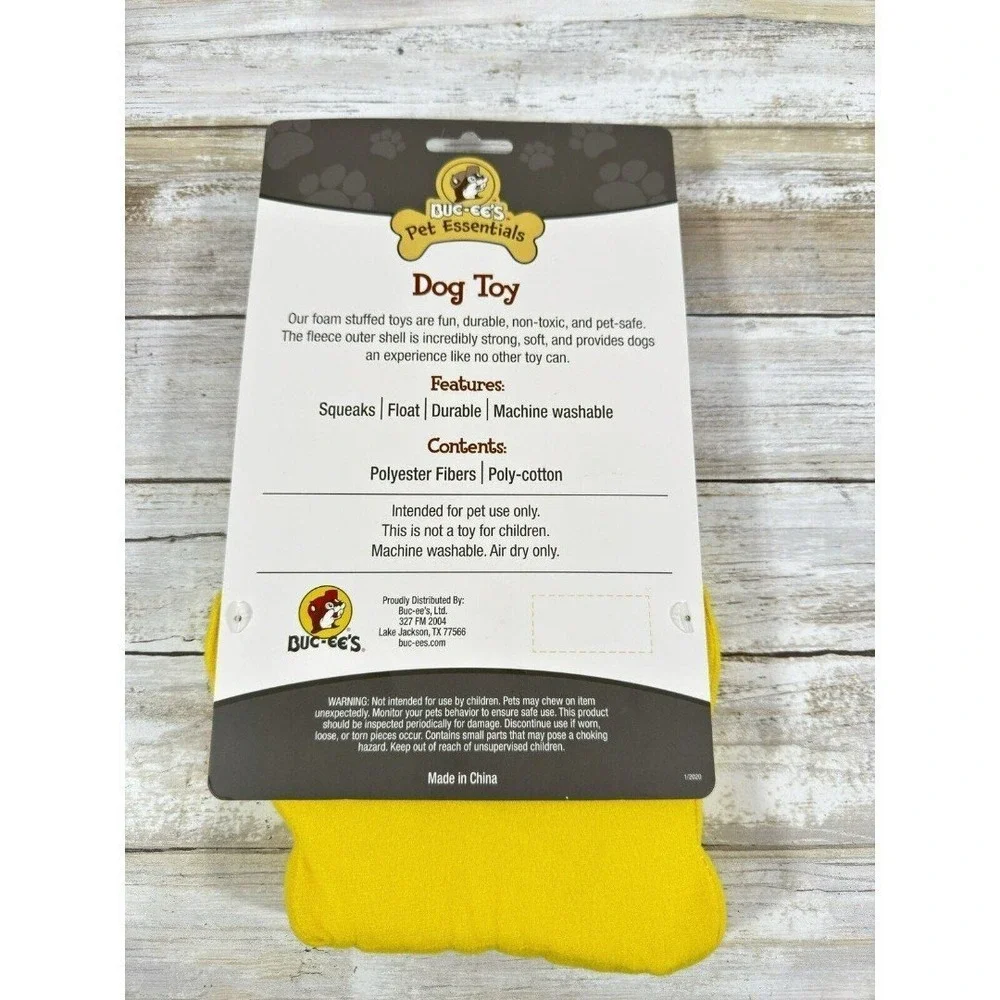 Buc-ee's Dog Toy, Features Squeaks, Float, Durable,‎ Machine Washable.