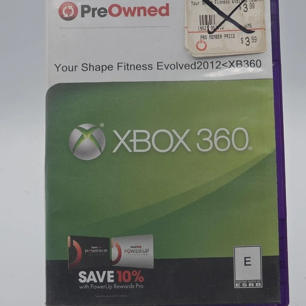 Your Shape Fitness Evolved 2012 Xbox 360 Kinect Required Ubisoft Video‎ Game Y2K