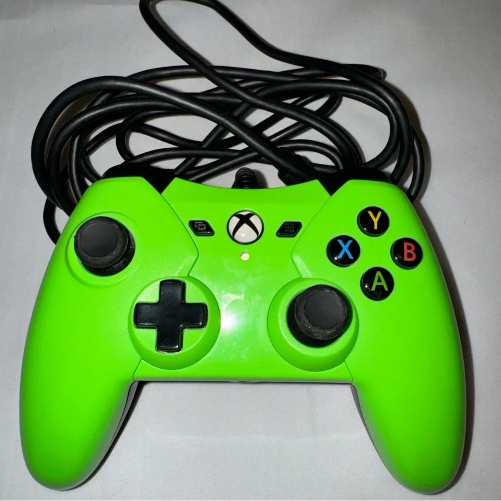 PowerA XBox One/PC Controller Wired -‎ Green - TESTED 1428124-01