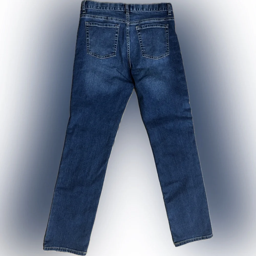 EUC Old Navy Kids SZ 18 skinny 5-pocket blue jeans adjustable interior waistband
