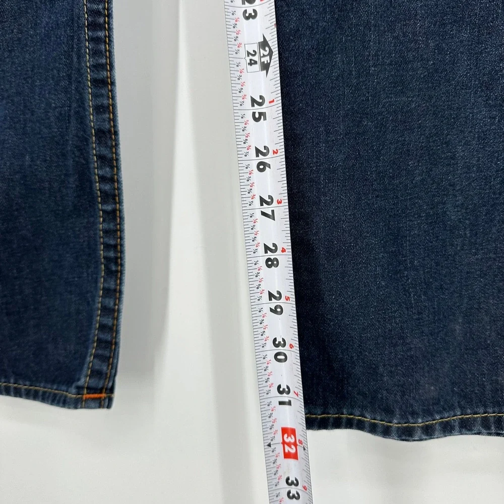True Religion Mens Skinny Seat Flap Jeans‎ Dark Wash Denim Size 36