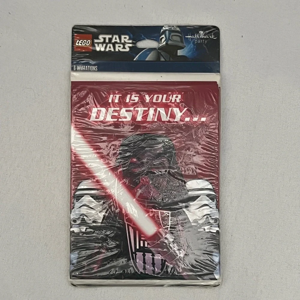 LEGO Star Wars Party Invitations Hallmark‎ 6 Count Sealed Destiny