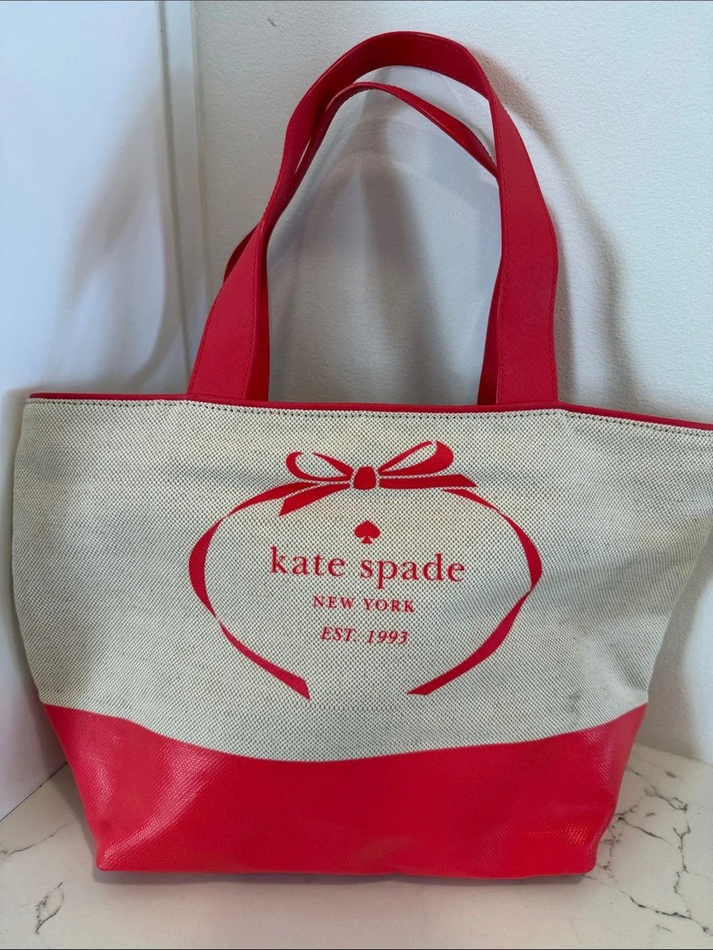 Kate Spade logo Canvas Tote
