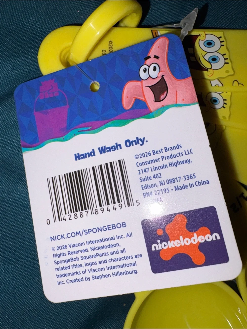 SpongeBob Squarepants Bright Yellow Measuring Spoon Set