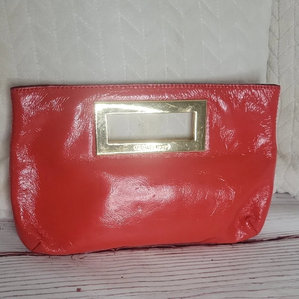 Michael Kors Red Clutch Bag