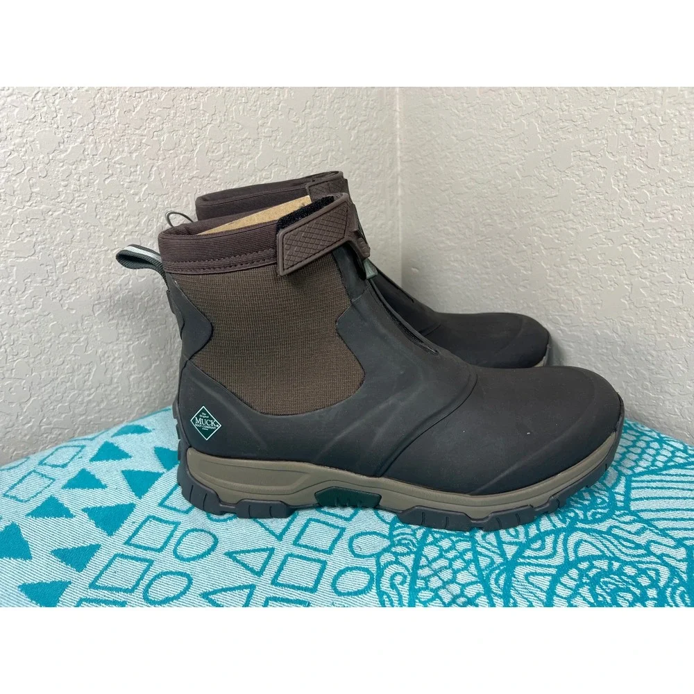 Muck Boot Company Apex Mid Zip Mens 14 Brown Waterproof Hunting‎ Boots 120020