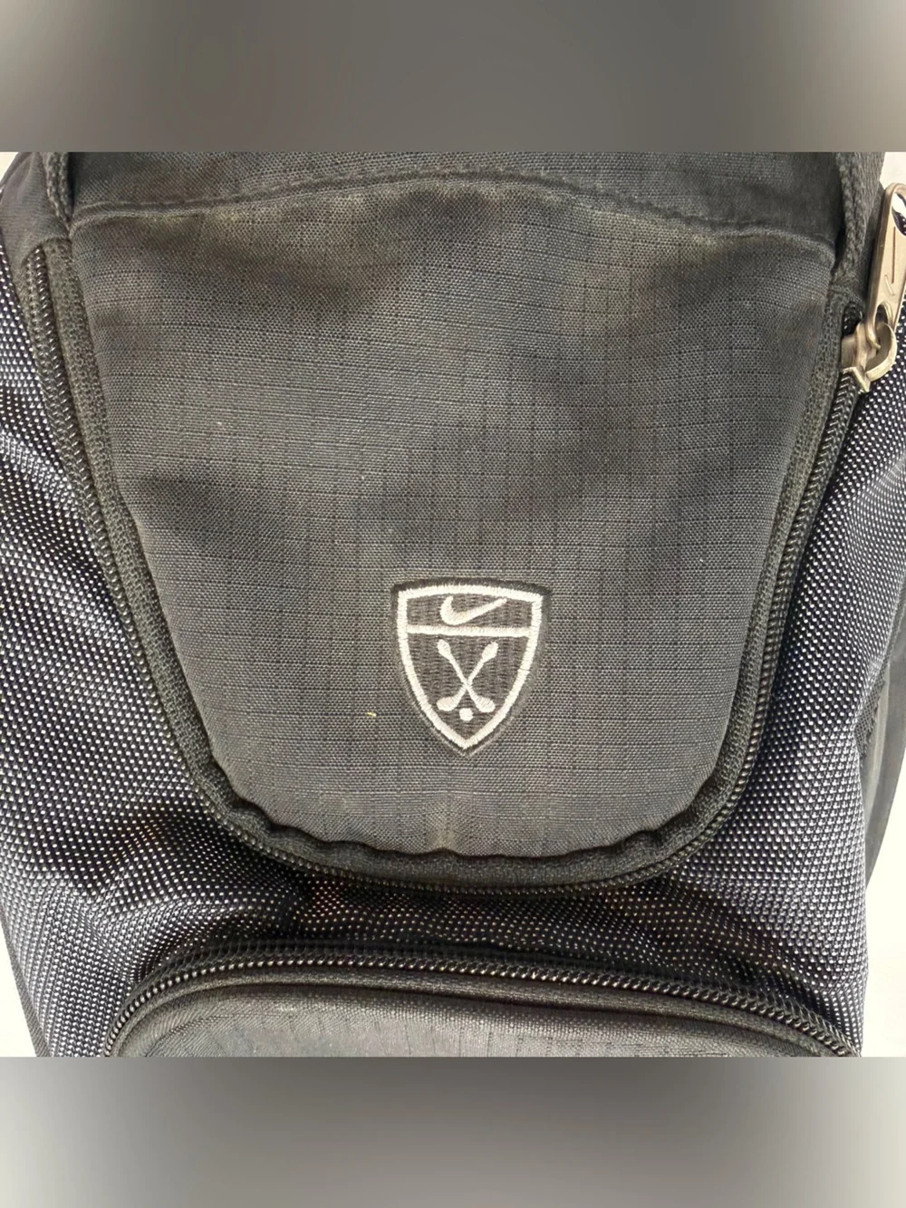 Nike Golf Shoe Bag Black Gray Travel Carry Case Organizer TG0022