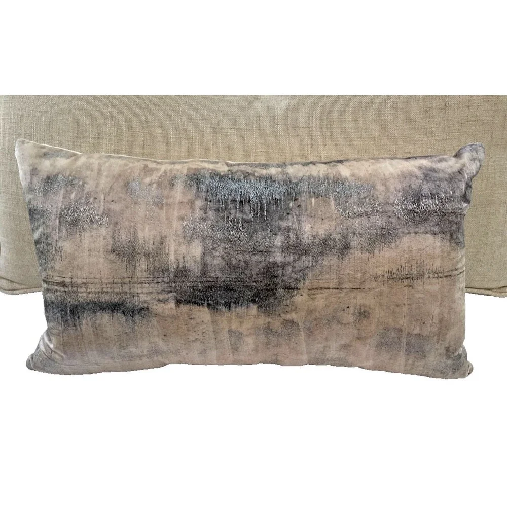 Callisto Home Decorative Lumbar Pillow with Feather Fill 24x14