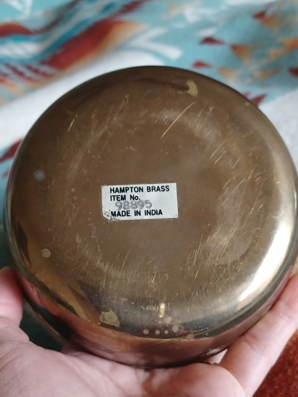 Hampton Brass diameter tall