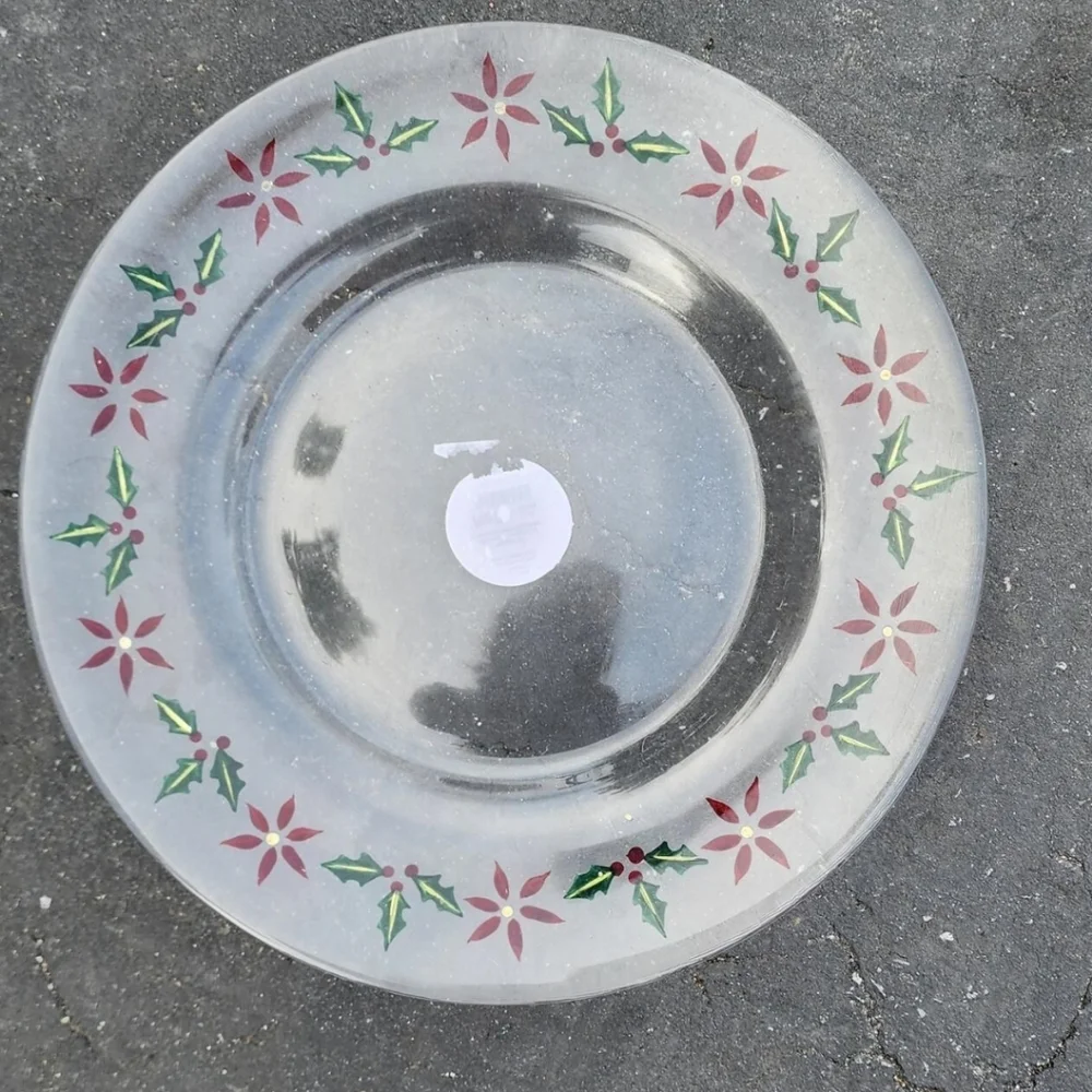 NEW!! Pier 1 Glass Poinsettia 13