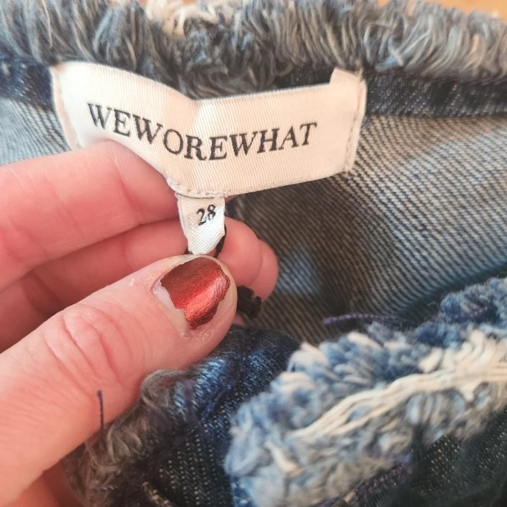 WeWoreWhat nwt frayed
