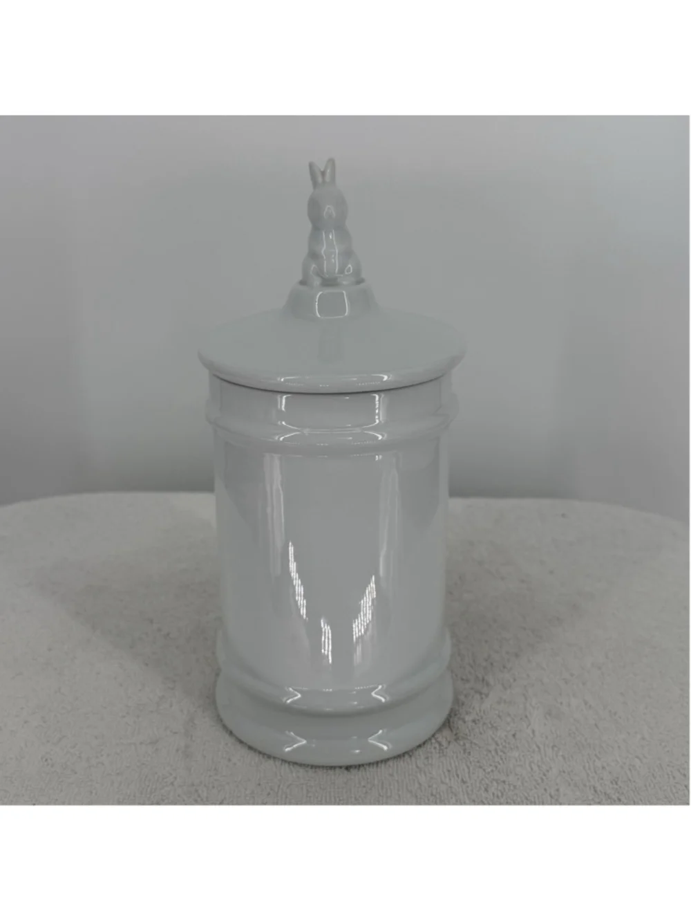 Pottery Barn Kids BUNNY Canister Jar Nursery Peter Rabbit Beatrix Potter EASTER