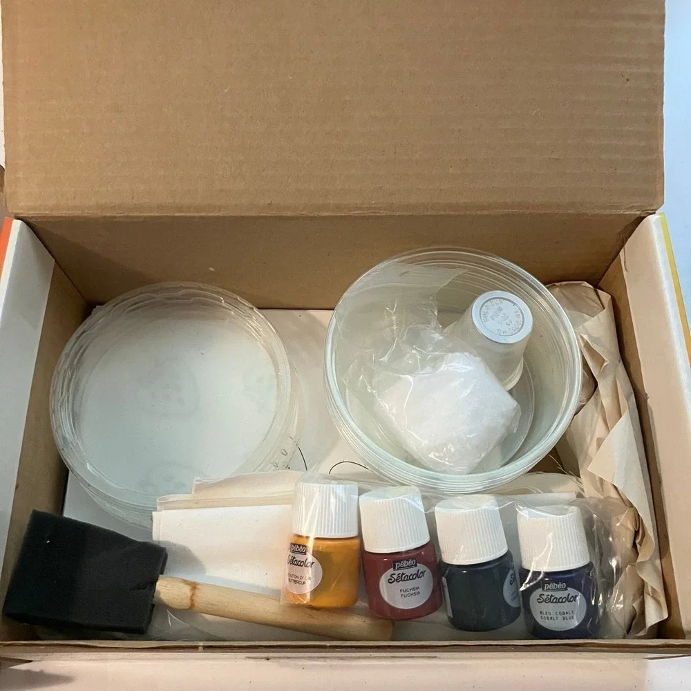 Pebeo Setacolor Soleil Sun Printing Fabric Art Paint Kit Open Box