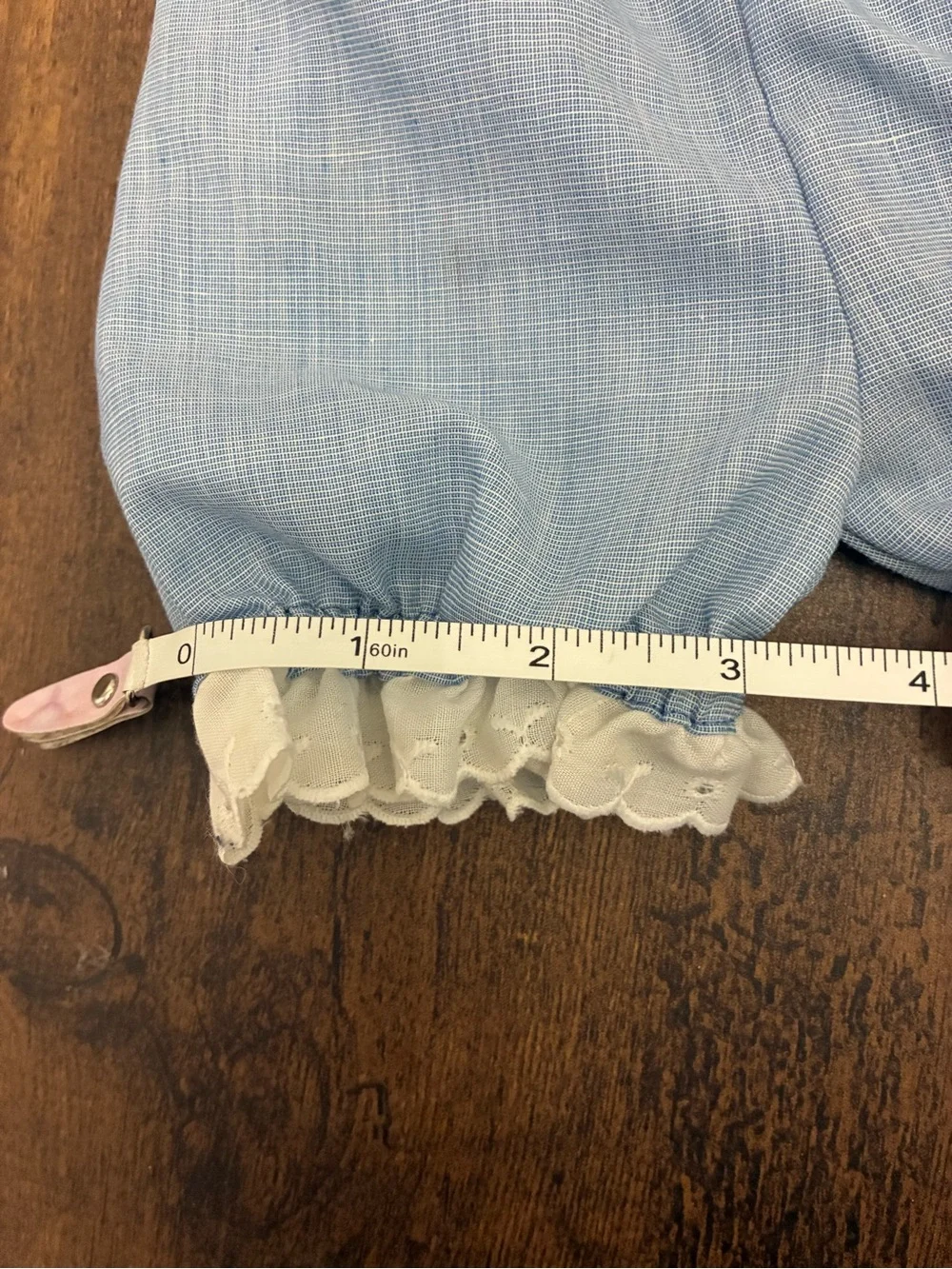 Handmade light blue