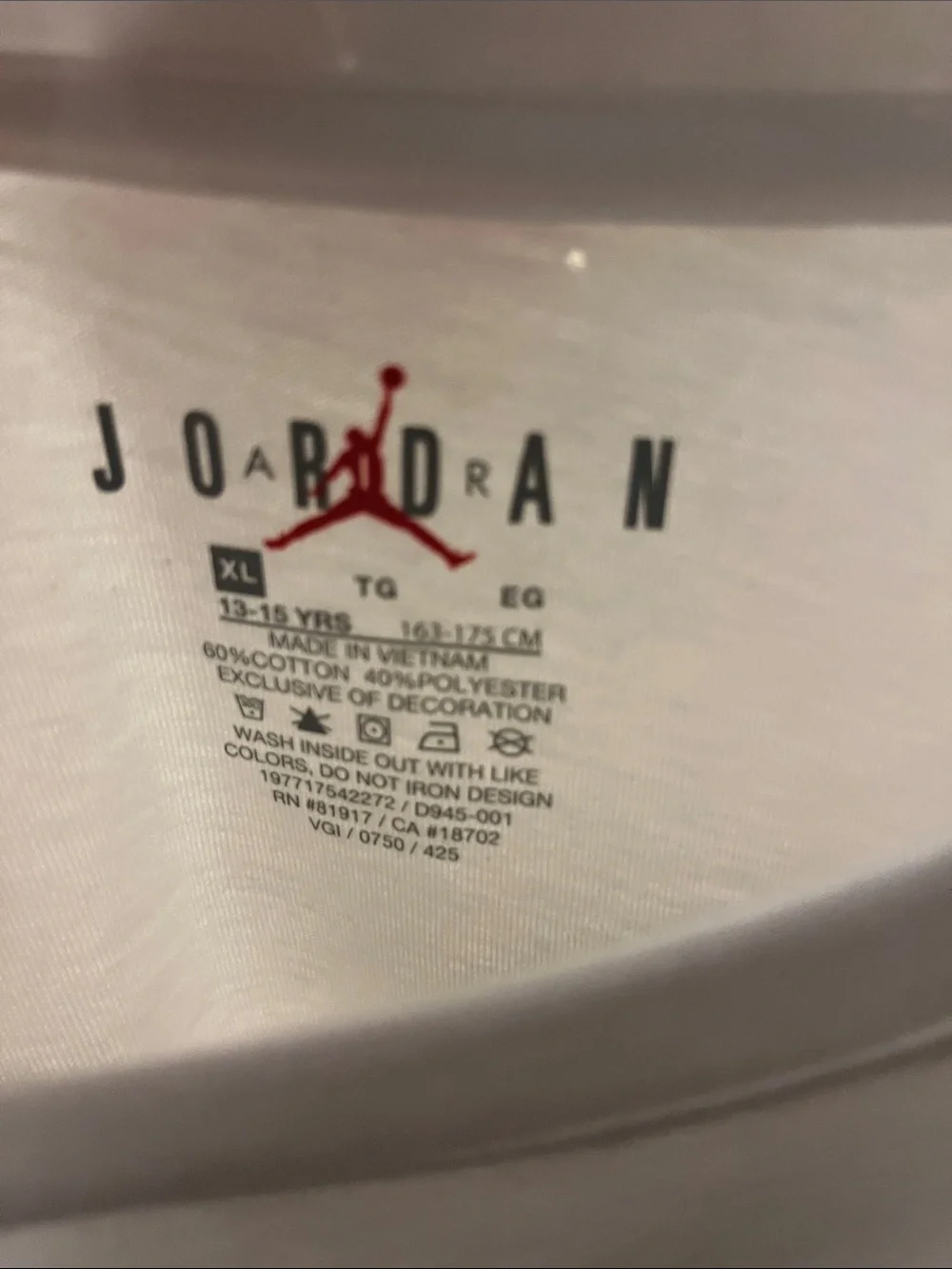 Jordan white short