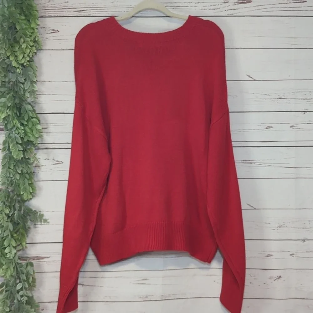 Say What? red sweater
