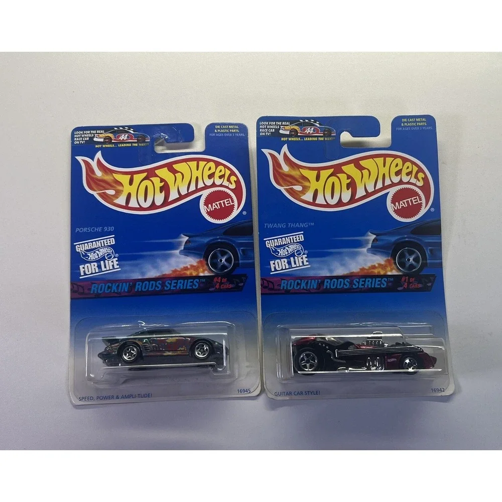 2 Hot‎ Wheels 1996 Rockin' Rods Series #569 Guitar Car & #572 Speed Power