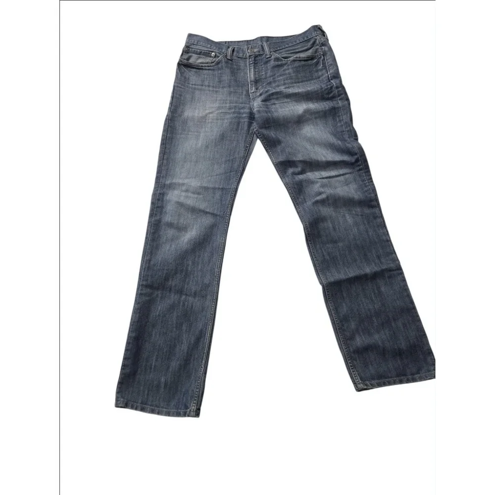 Levi's 514 Straight Fit Jeans Men's 34x34 Blue Denim Medium‎ Wash Actual 35x32