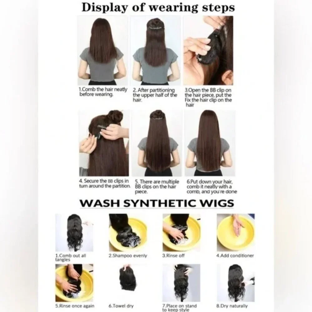 N/A clip hair