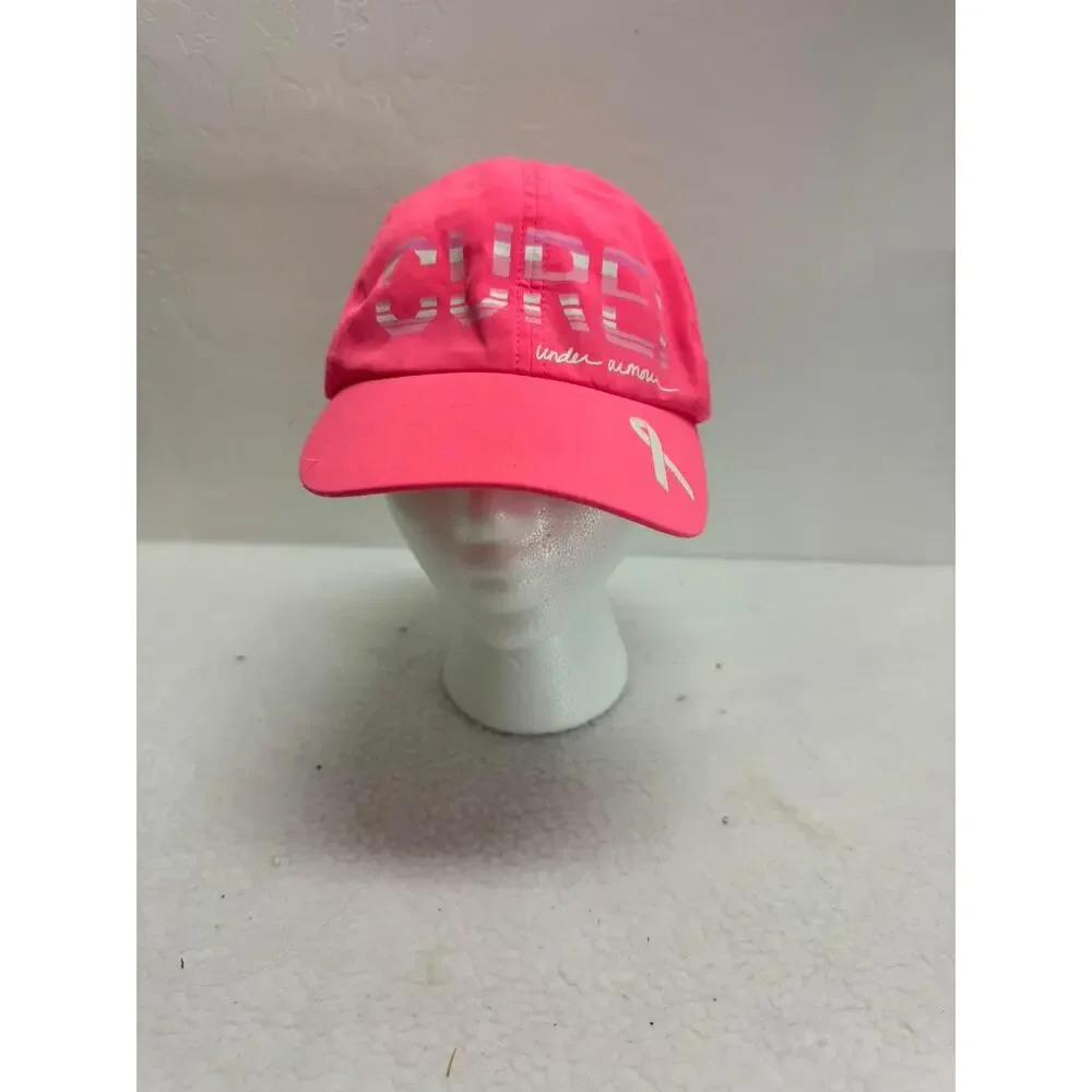 Under‎ Armour Pink CURE Breast Cancer Awareness Ribbon Cap Womens One Size